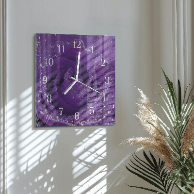 Štvorcové hodiny Ruža