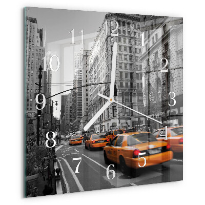 Štvorcové hodiny Newyorské taxi
