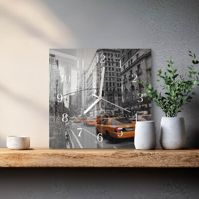 Štvorcové hodiny Newyorské taxi