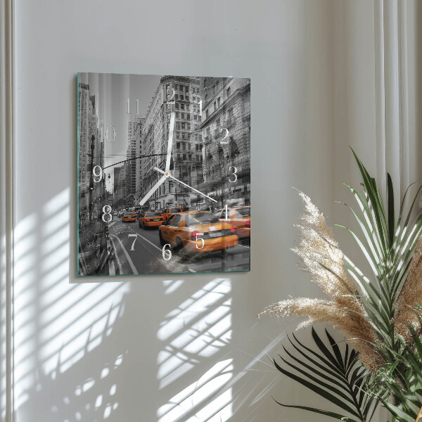 Štvorcové hodiny Newyorské taxi
