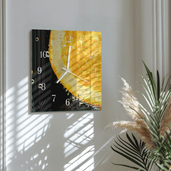 Štvorcové hodiny Citrónová