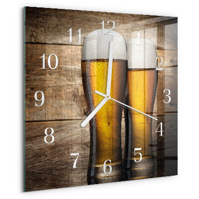 Štvorcové hodiny Pivo