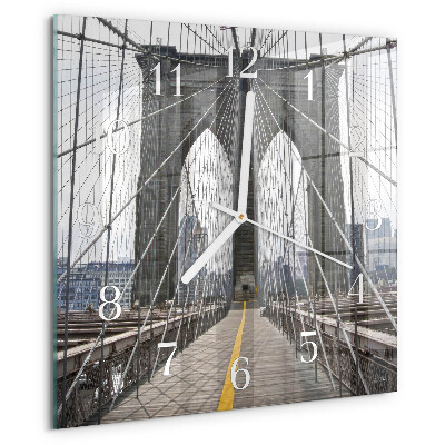 Štvorcové hodiny Brooklynský most
