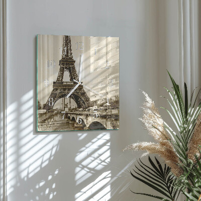 Štvorcové hodiny Paríž