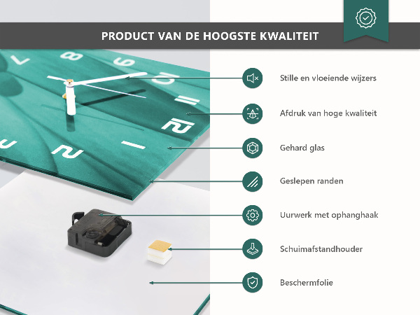 Štvorcové hodiny Abstrakcia