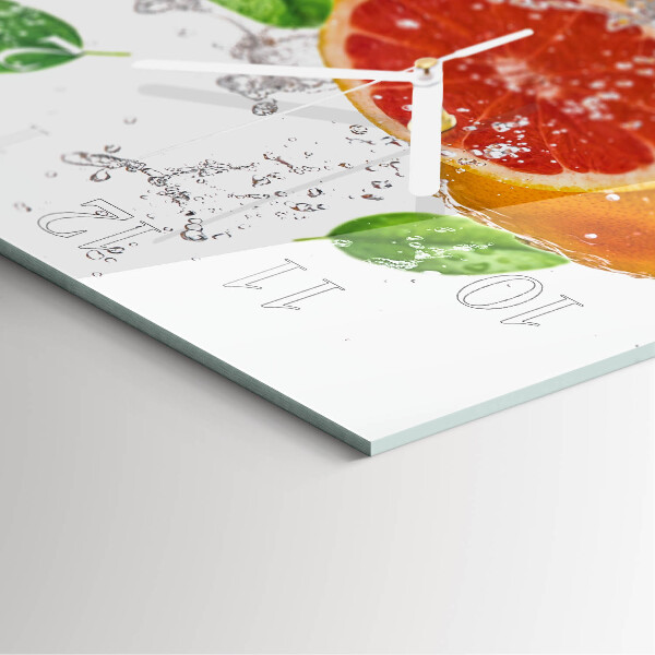 Štvorcové hodiny Grapefruit