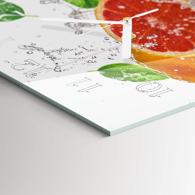 Štvorcové hodiny Grapefruit