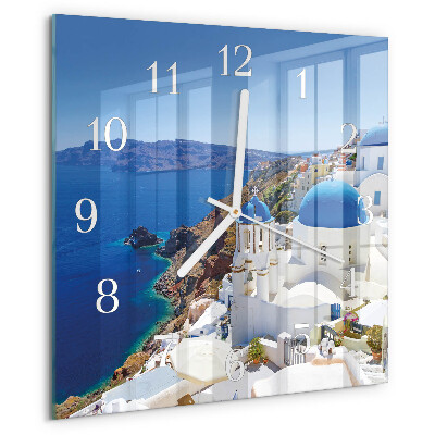 Štvorcové hodiny Santorini