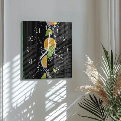 Štvorcové hodiny Pomaranče