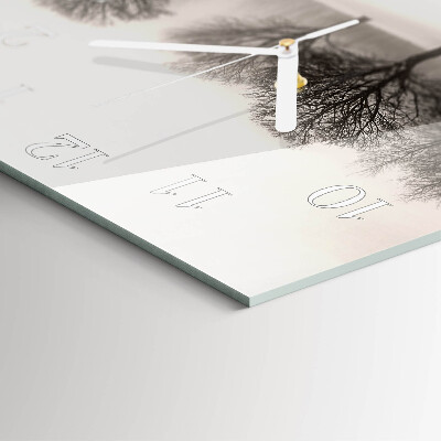 Štvorcové hodiny Zima