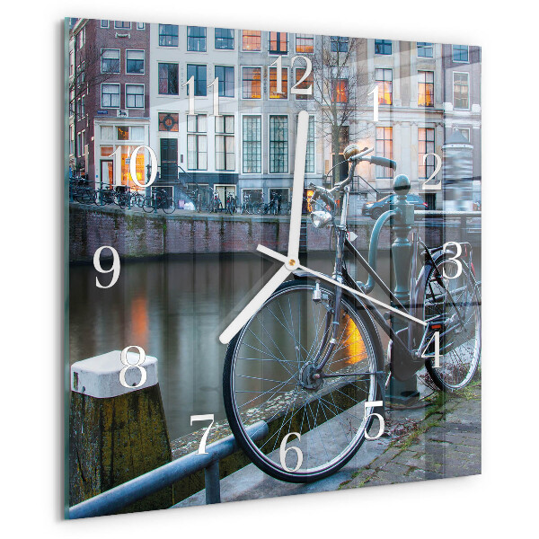 Štvorcové hodiny Bicykel