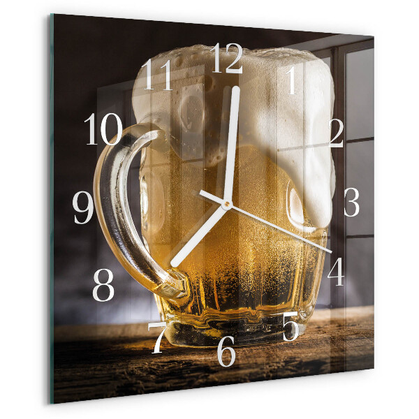 Štvorcové hodiny Pivo