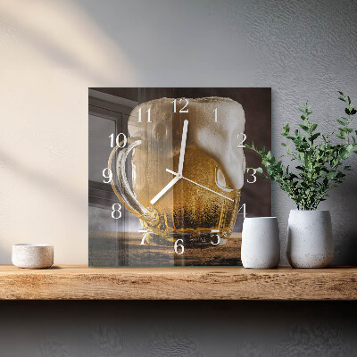 Štvorcové hodiny Pivo