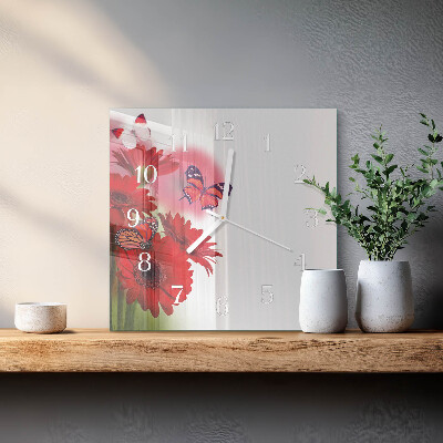 Štvorcové hodiny Gerbera