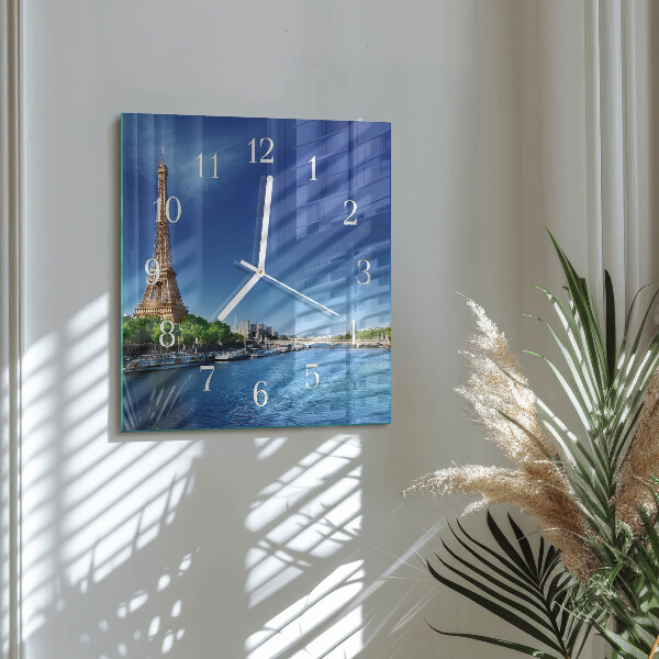 Štvorcové hodiny Parížska obloha