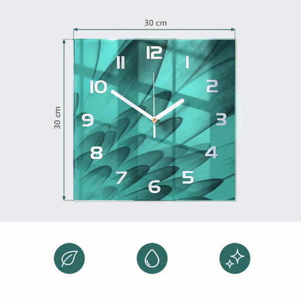 Štvorcové hodiny Kvety