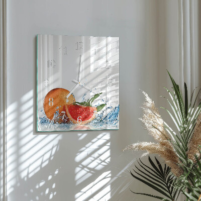Štvorcové hodiny Grapefruit