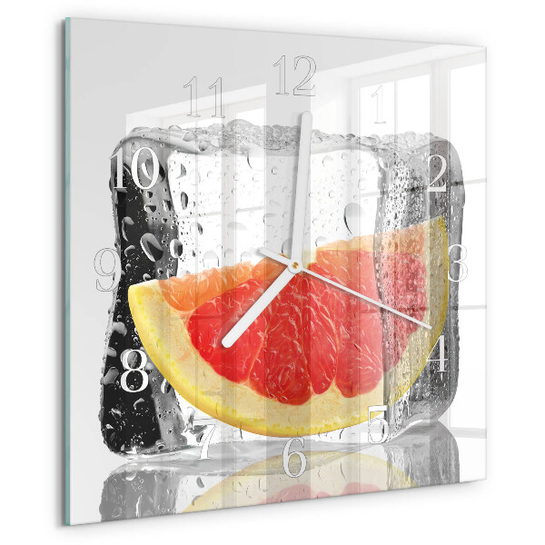 Štvorcové hodiny Grapefruitová zmrzlina