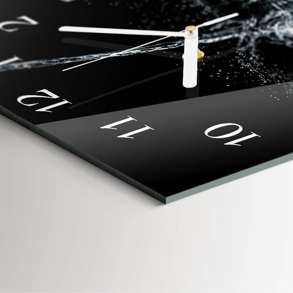 Štvorcové hodiny Voda