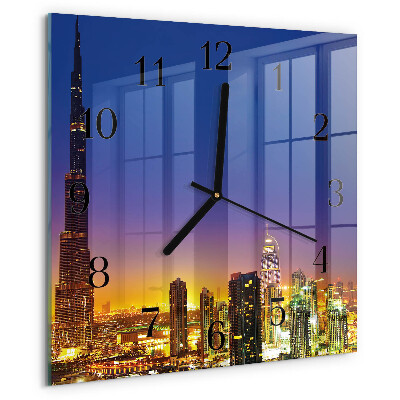 Štvorcové hodiny Horizont Dubaj