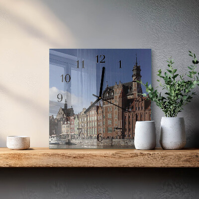Štvorcové hodiny Gdansk