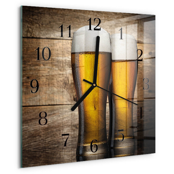 Štvorcové hodiny Pivo