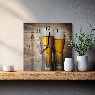 Štvorcové hodiny Pivo