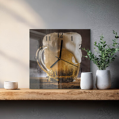 Štvorcové hodiny Pivo