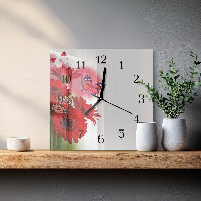 Štvorcové hodiny Gerbera