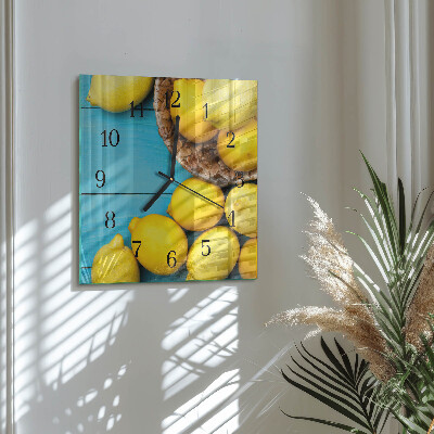 Štvorcové hodiny Citróny