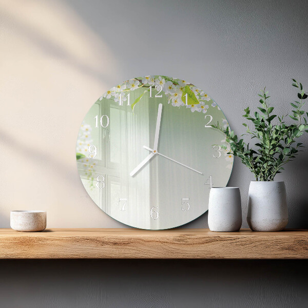 Okrúhle sklenené hodiny Jar
