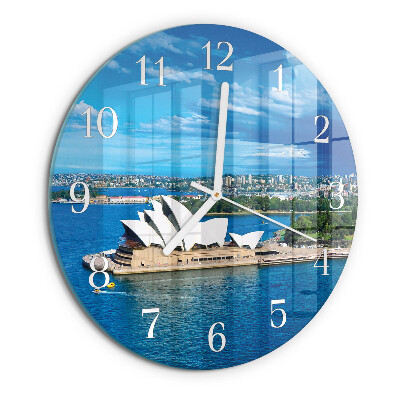 Okrúhle sklenené hodiny Opera v Sydney
