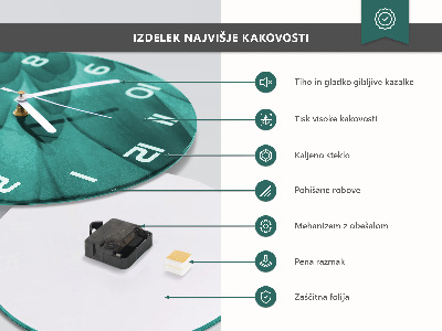 Okrúhle sklenené hodiny Tower Bridge