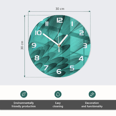 Okrúhle sklenené hodiny Brezy