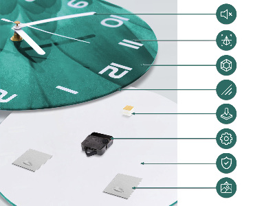 Okrúhle sklenené hodiny Most