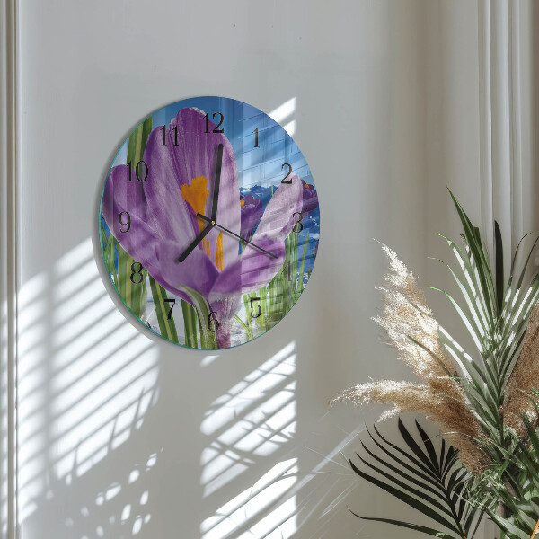 Okrúhle sklenené hodiny Jar