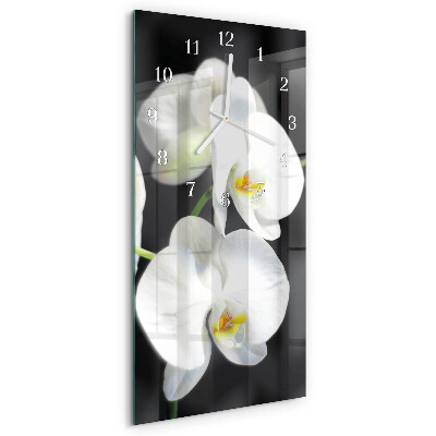 Vertikálne hodiny Orchidea