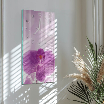 Vertikálne hodiny Orchidea
