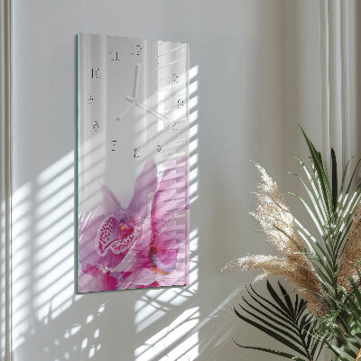 Vertikálne hodiny Orchidea