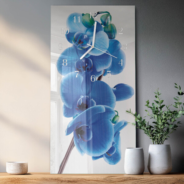 Vertikálne hodiny Orchidea