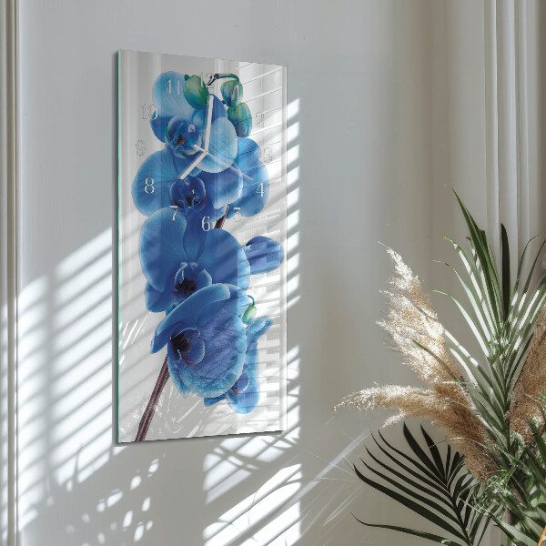 Vertikálne hodiny Orchidea