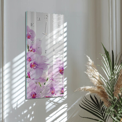Vertikálne hodiny Orchidey