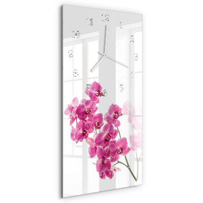 Vertikálne hodiny Orchidey