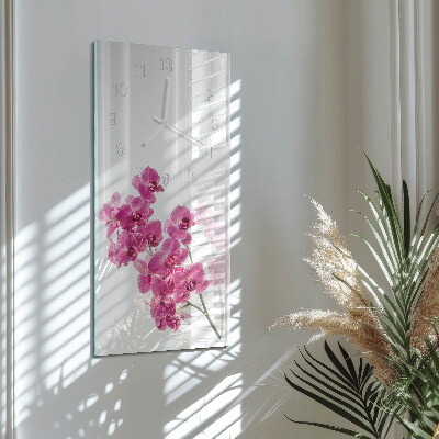 Vertikálne hodiny Orchidey