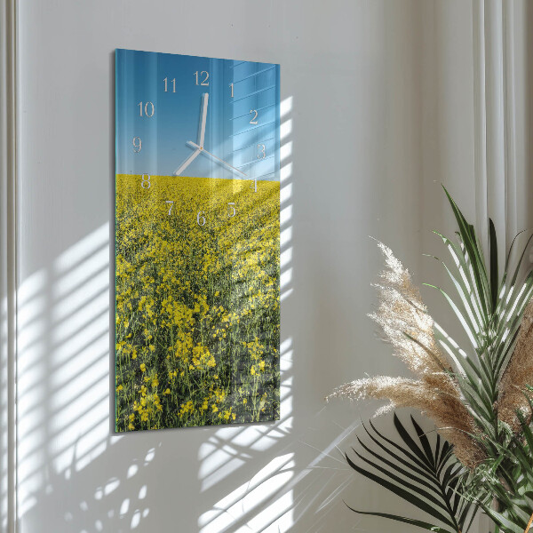 Vertikálne hodiny Pole kvetov
