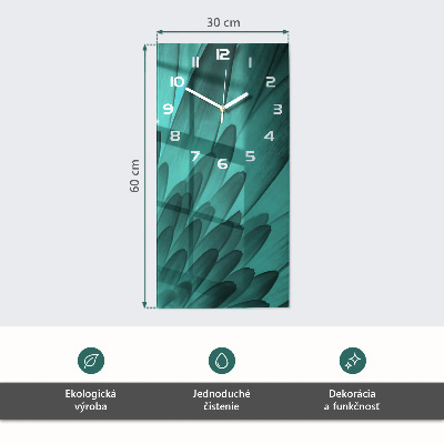 Vertikálne hodiny Orchidea bambus