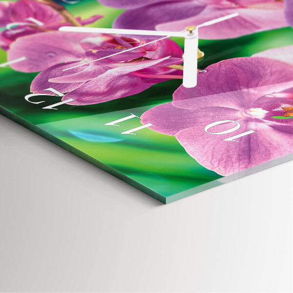 Vertikálne hodiny Orchidey