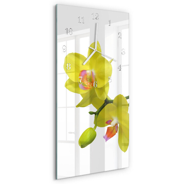 Vertikálne hodiny Orchidea