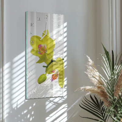 Vertikálne hodiny Orchidea
