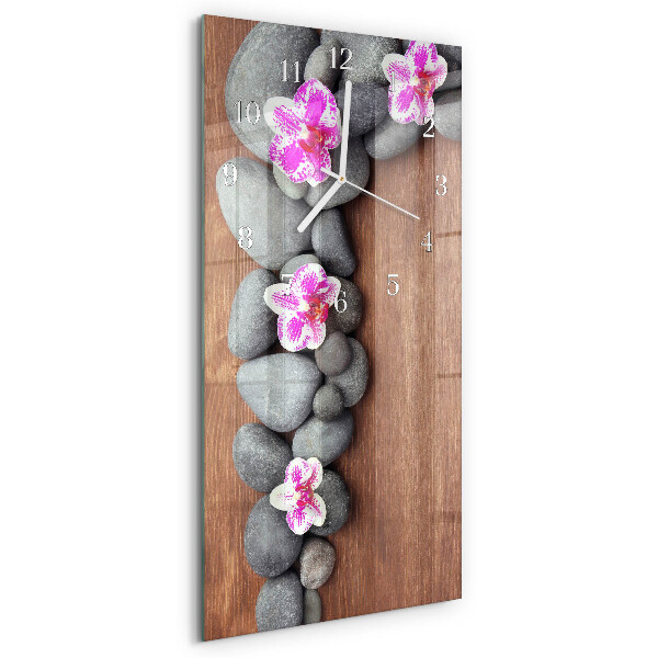 Vertikálne hodiny Orchideové kamene